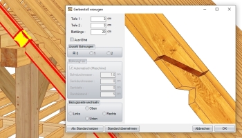 Połączenia ukośne do przedłużania belek