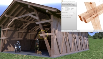 Połączenia skrzyżowane półdrewniane