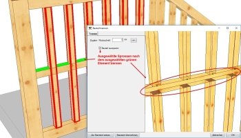 Narzędzie dzielenie elementów, służące do dzielenia tralek na dwie części